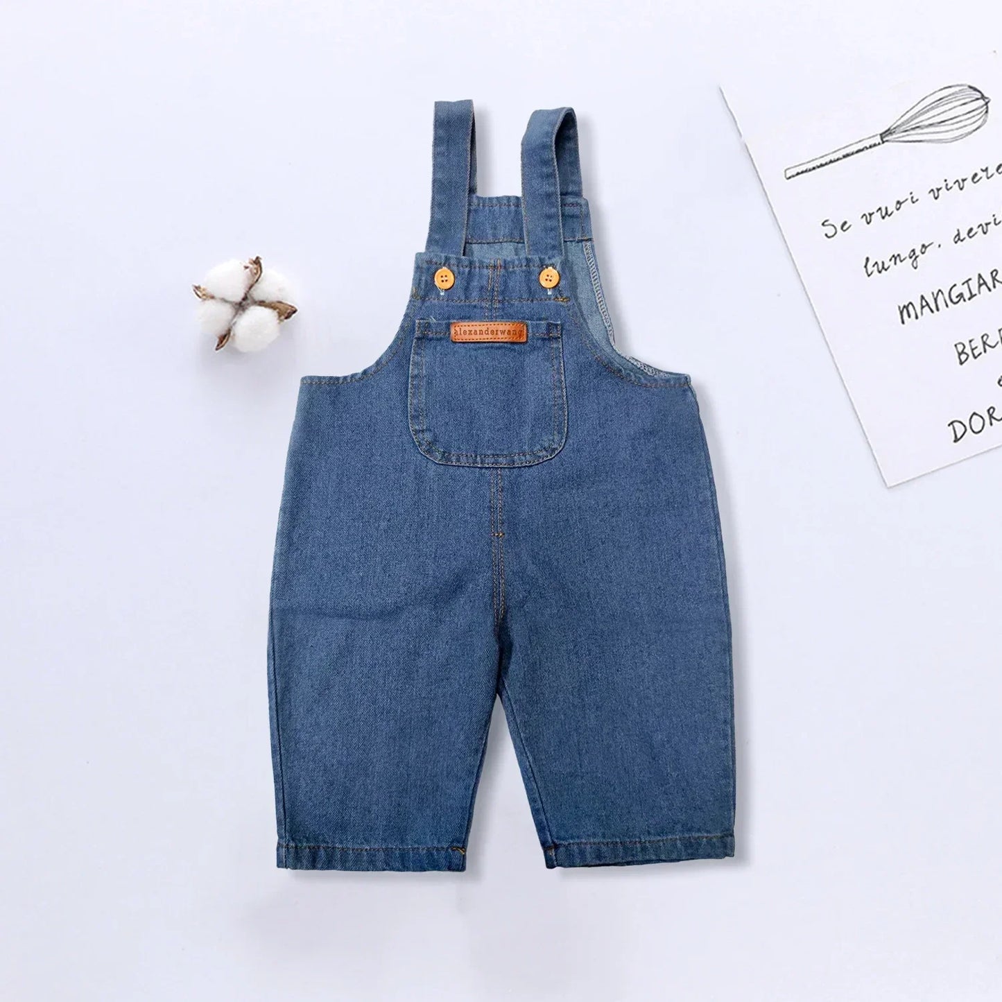 Retro Denim Jumpsuit For Baby & Toddler